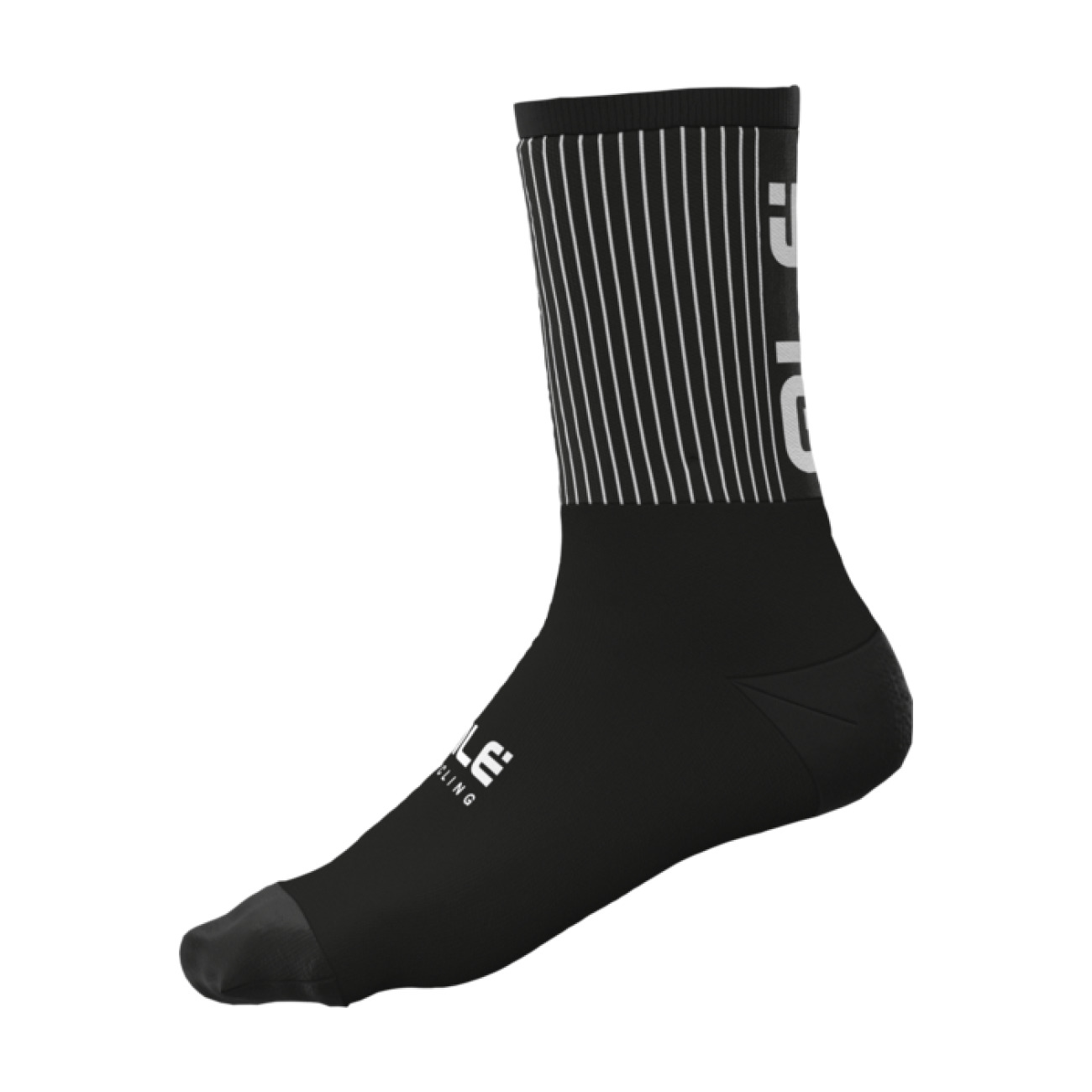 E-shop ALÉ Cyklistické ponožky klasické - ACCESSORI FENCE - čierna/biela