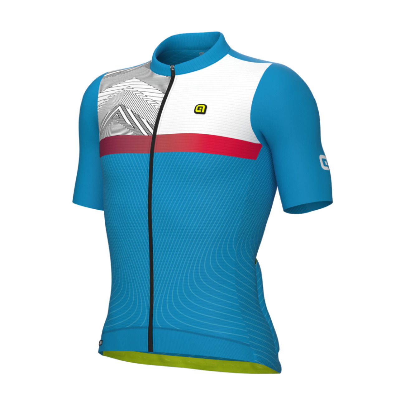 
                ALÉ Cyklistický dres s krátkym rukávom - ZIG ZAG PR-S - modrá M
            