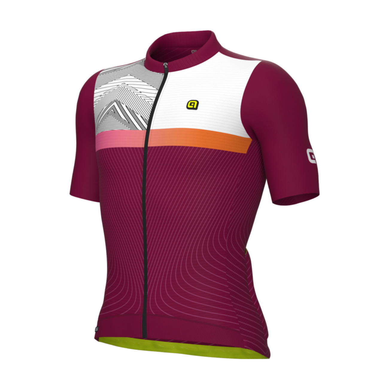 
                ALÉ Cyklistický dres s krátkym rukávom - ZIG ZAG PR-S - fialová
            
