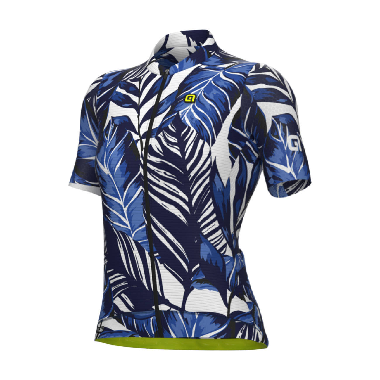 
                ALÉ Cyklistický dres s krátkym rukávom - LEAF PR-S - modrá M
            