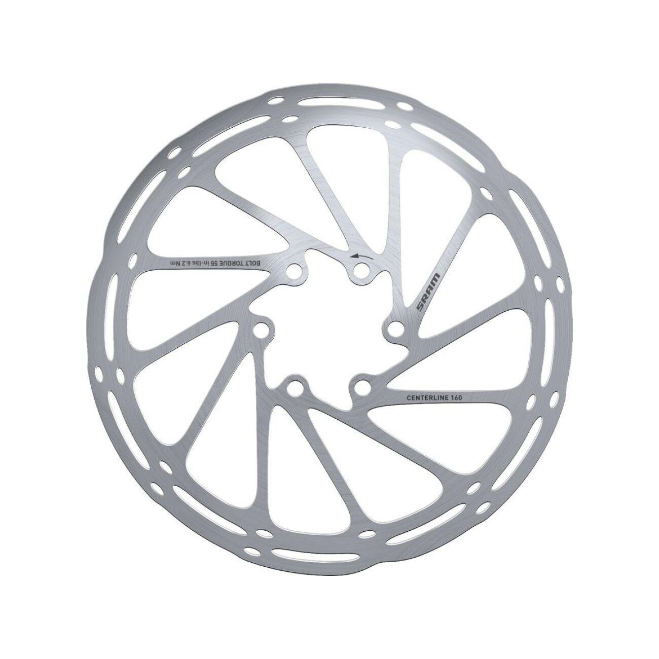 SRAM brzdový kotúč - CENTERLINE 140mm - strieborná