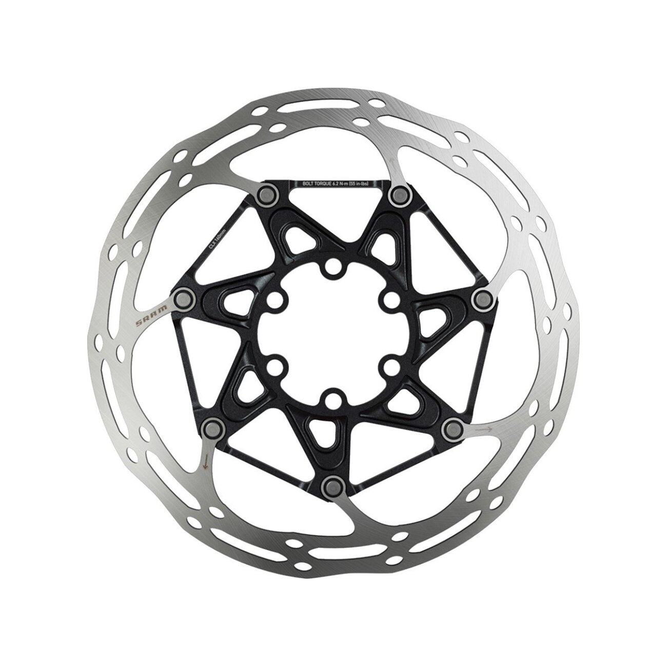 SRAM brzdový kotúč - CENTERLINE 2 PIECE 140mm - strieborná/čierna
