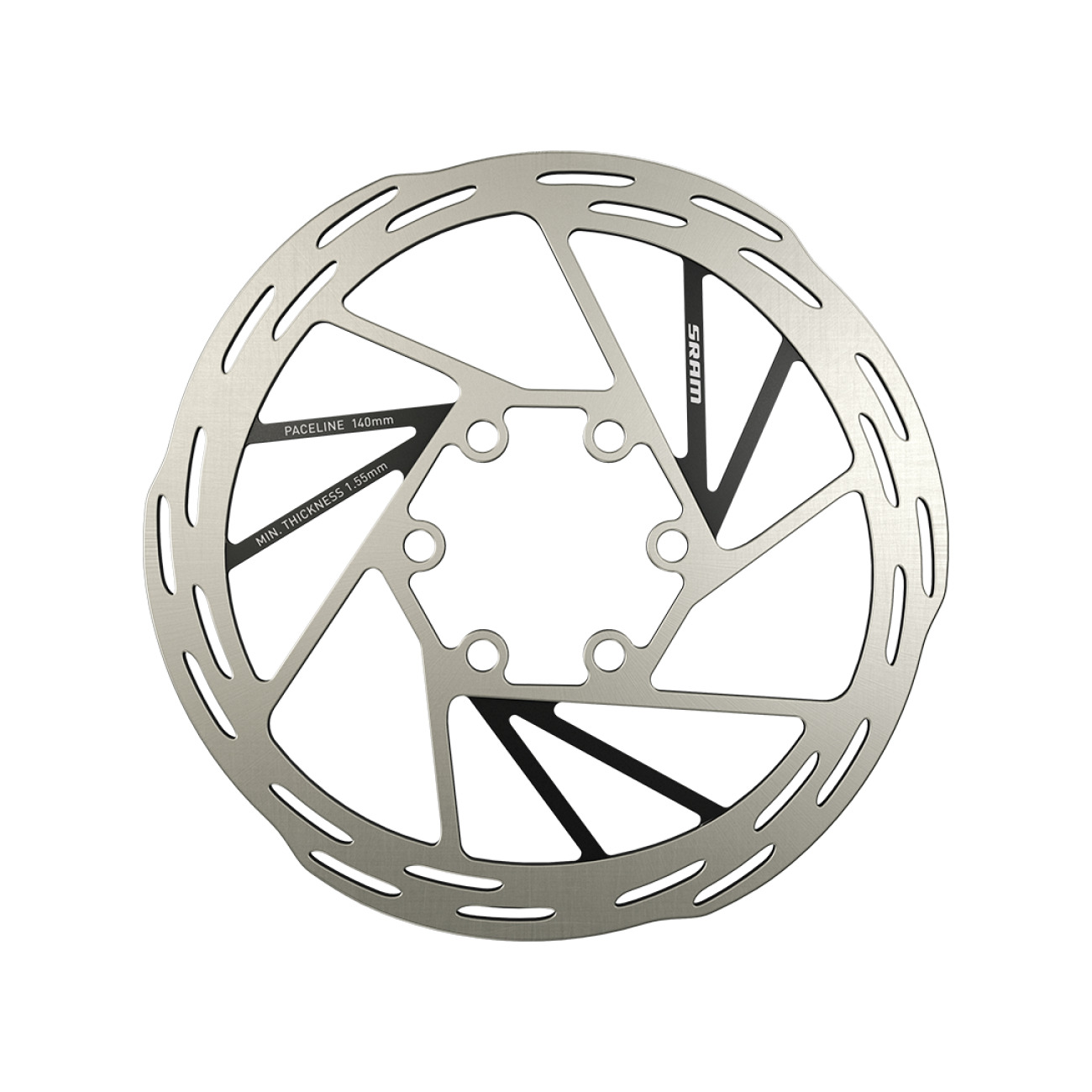 SRAM brzdový kotúč - PACELINE 140mm - strieborná/čierna