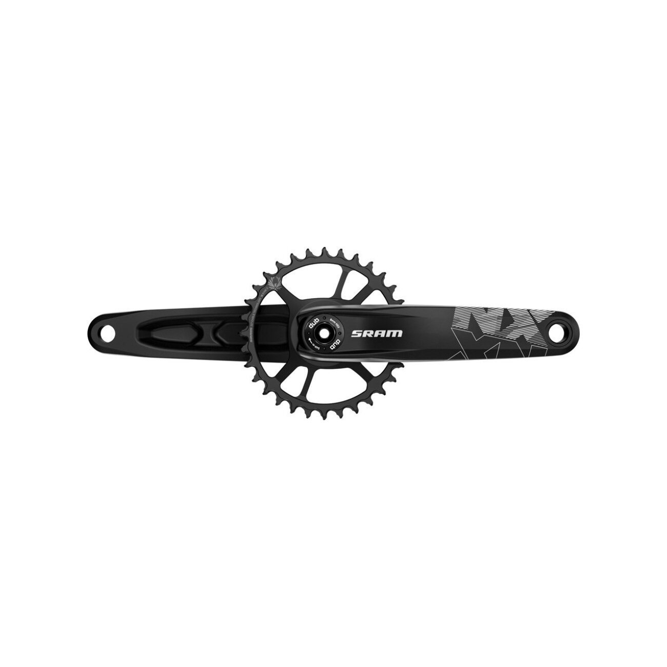 SRAM kľuky s prevodníkom - NX EAGLE BOOST 148 DUB 12s - čierna