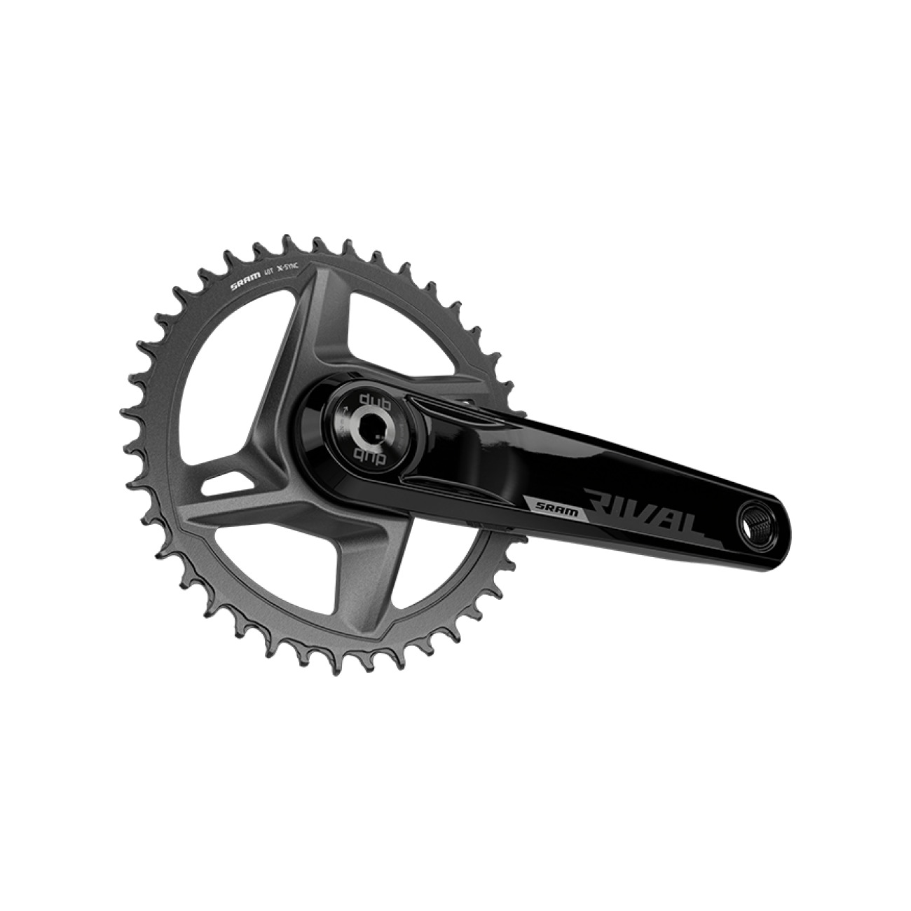 
                SRAM kľuky s prevodníkom - RIVAL 1X D1 DUB WIDE 175 46T - čierna
            