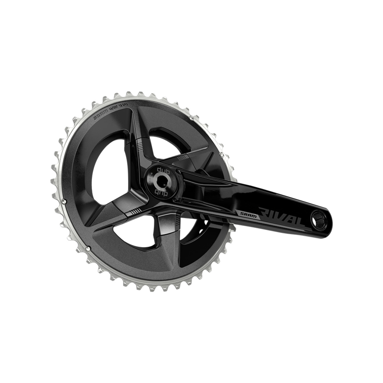 SRAM kľuky s prevodníkom - RIVAL D1 DUB 175 48-35 - čierna