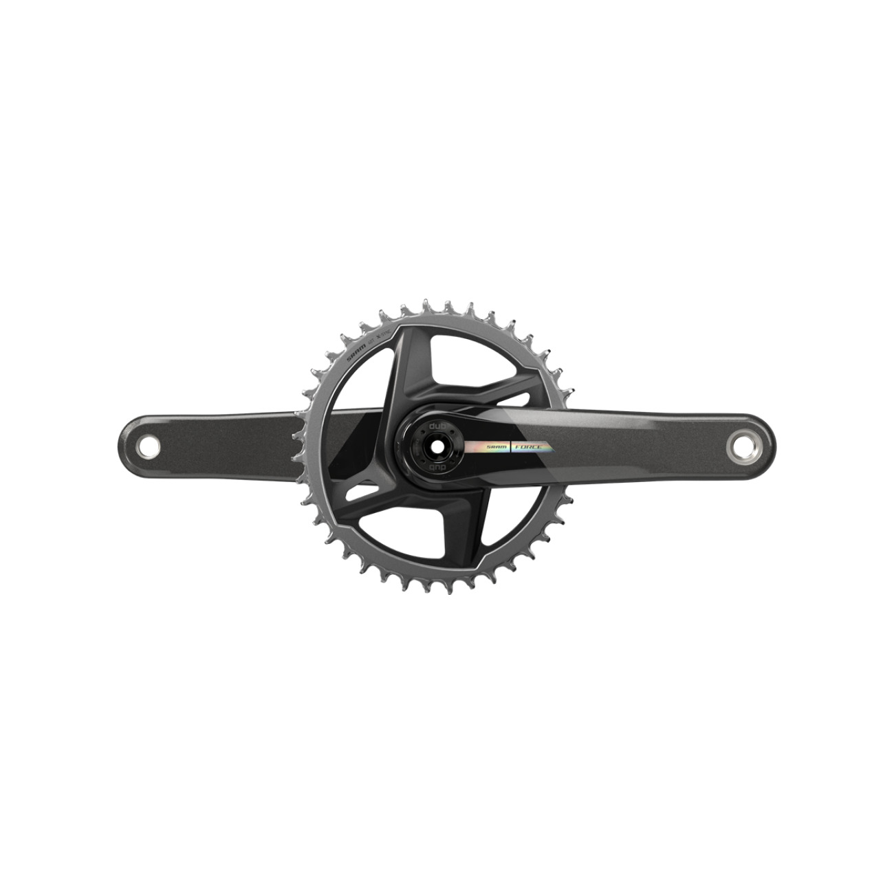 E-shop SRAM kľuky s prevodníkom - FORCE 1X D2 DUB IRIDESCENT 175mm - čierna