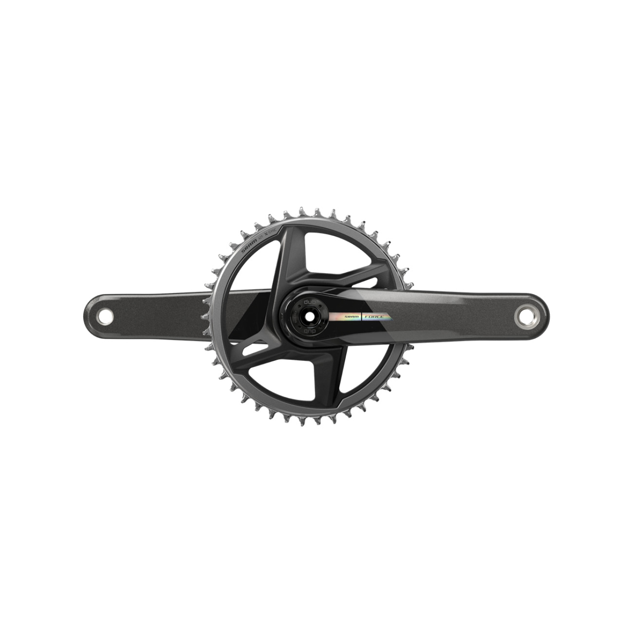 SRAM kľuky s prevodníkom - FORCE 1X WIDE D2 DUB IRIDESCENT 175mm - čierna