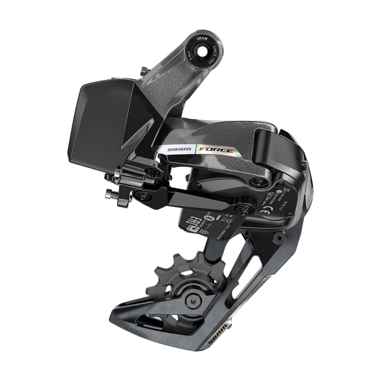 SRAM prehadzovačka - FORCE XPLR AXS D2 - čierna