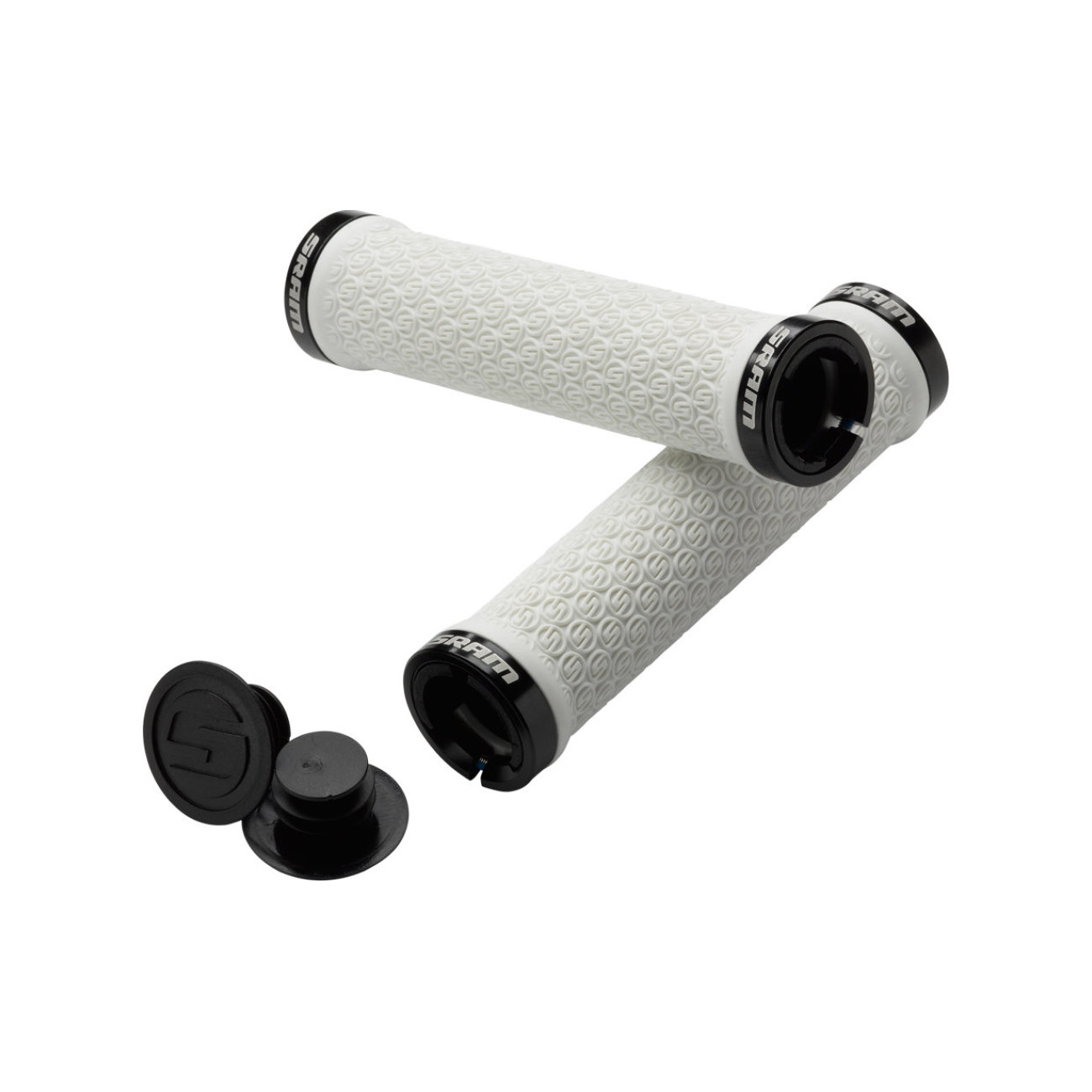 SRAM gripy - LOCKING GRIPY - biela
