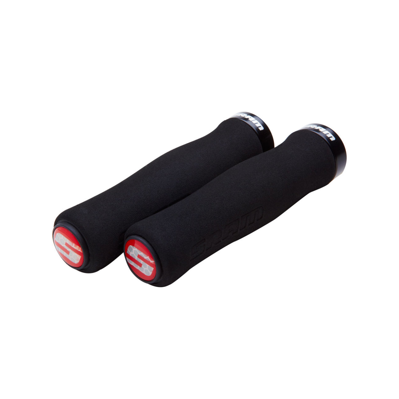 E-shop SRAM gripy - LOCKING GRIPS 129 mm - čierna/červená
