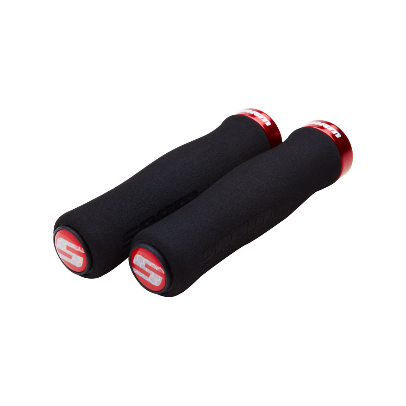 
                SRAM gripy - LOCKING GRIPS 129 mm - čierna/červená
            