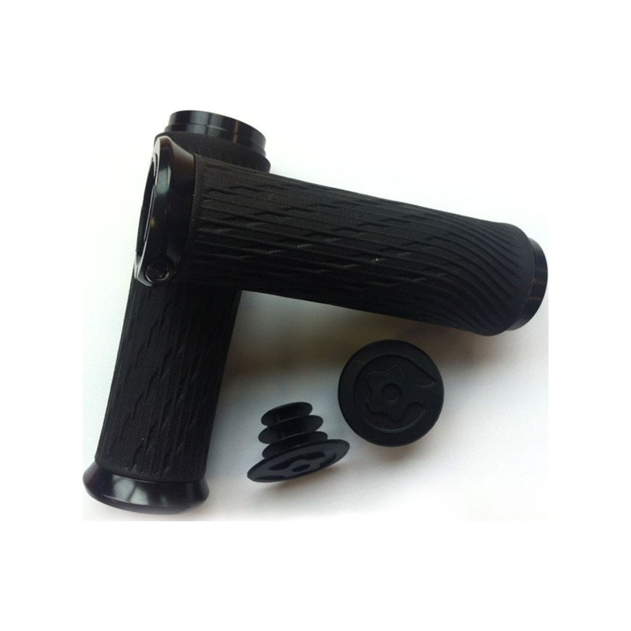 SRAM gripy - LOCKING GRIPS 85 mm - čierna