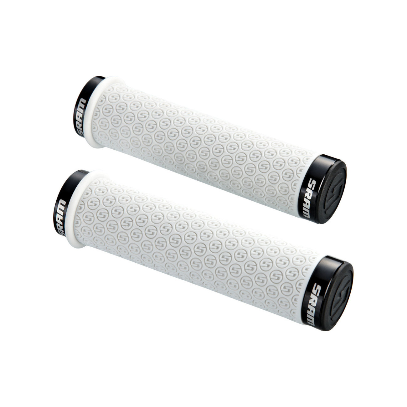 SRAM gripy - DH SILICONE LOCKING  - biela
