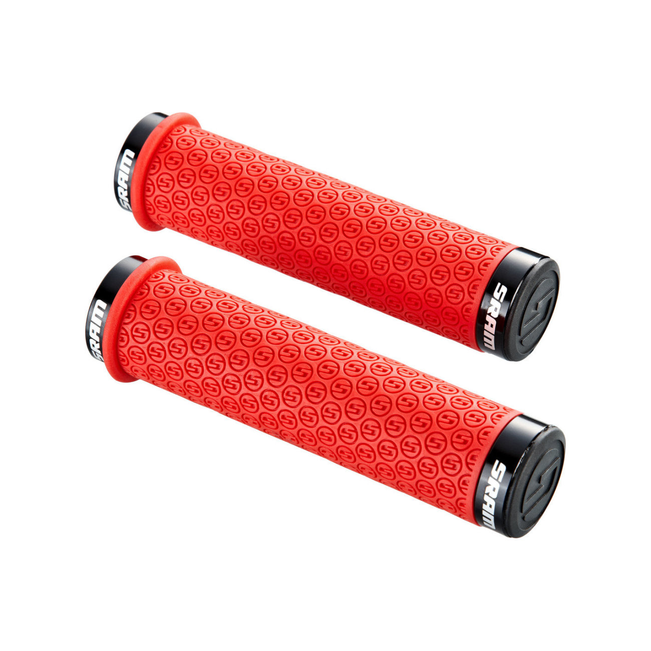 SRAM gripy - DH SILICONE LOCKING - červená