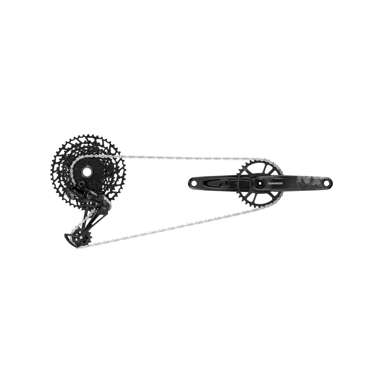 SRAM sada s prevodníkom - NX EAGLE DUB - čierna