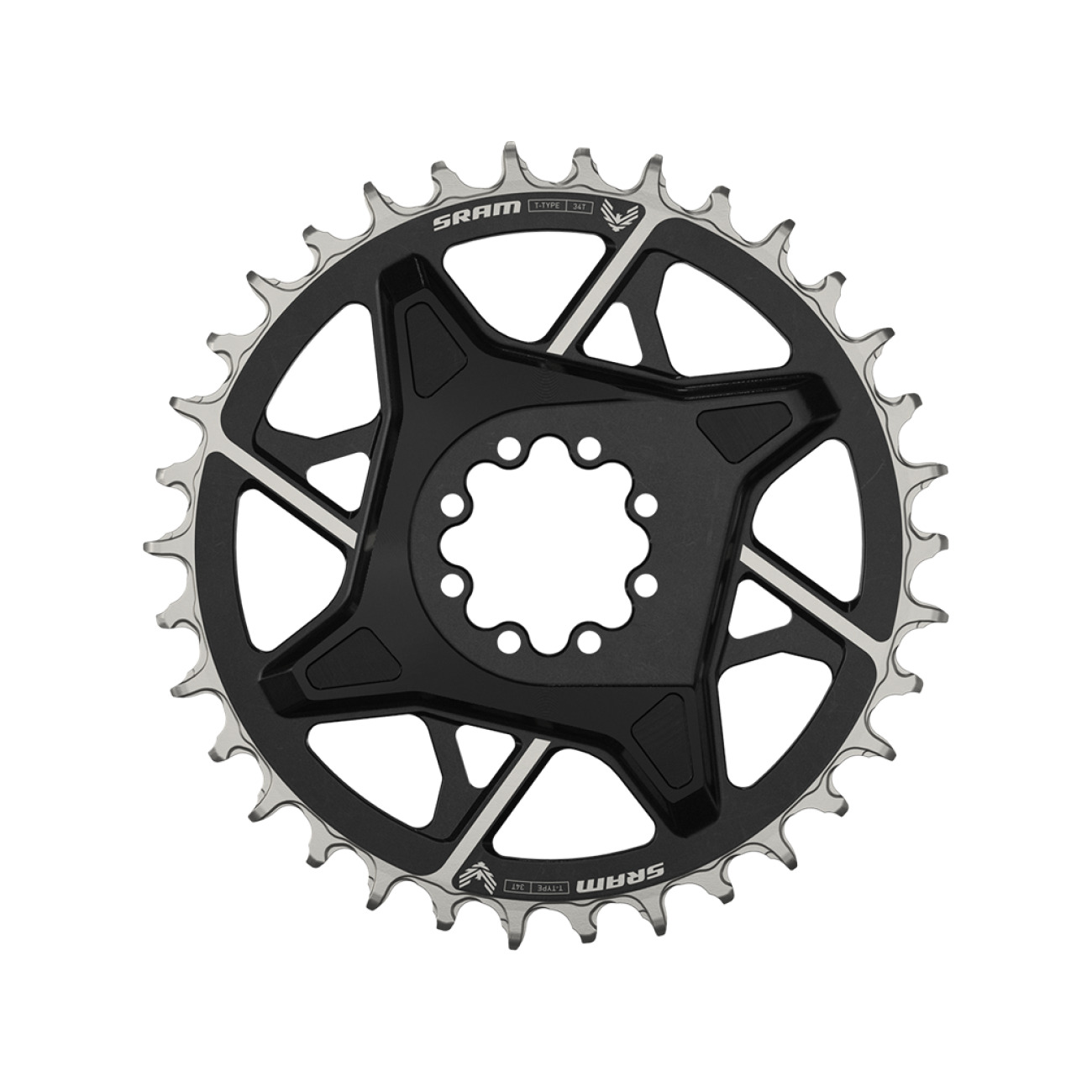 SRAM prevodník - T-TYPE 34T 3mm - strieborná/čierna