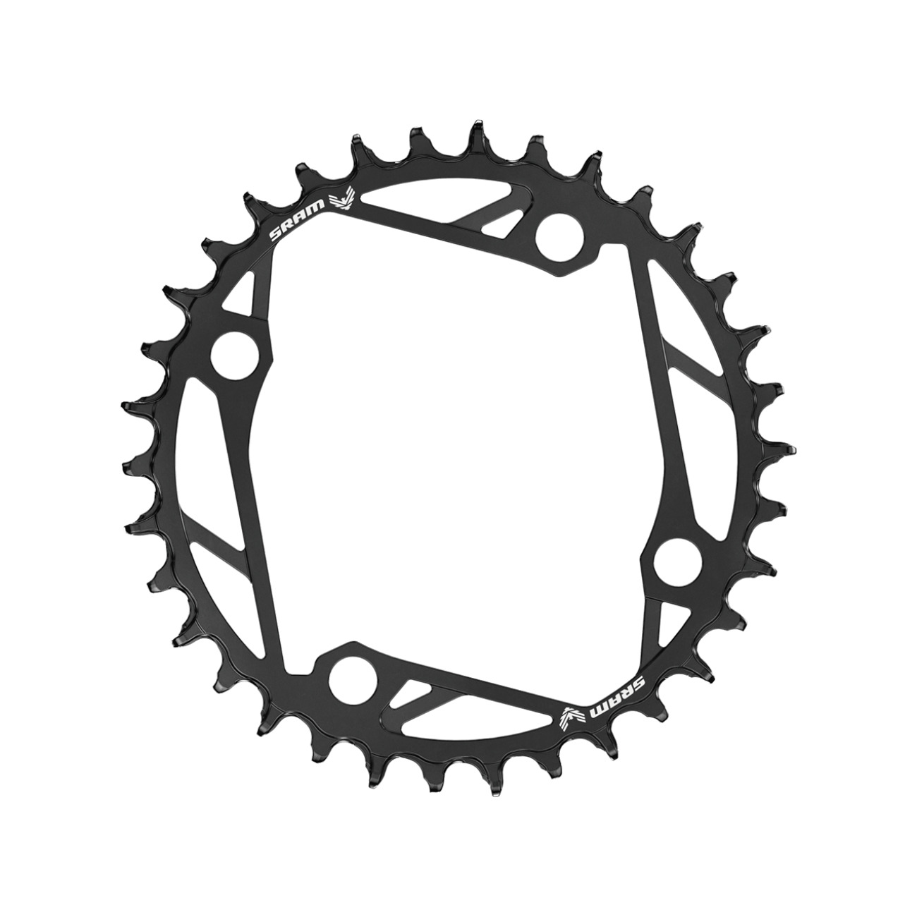 SRAM prevodník - T-TYPE 38T 104 BCD - čierna