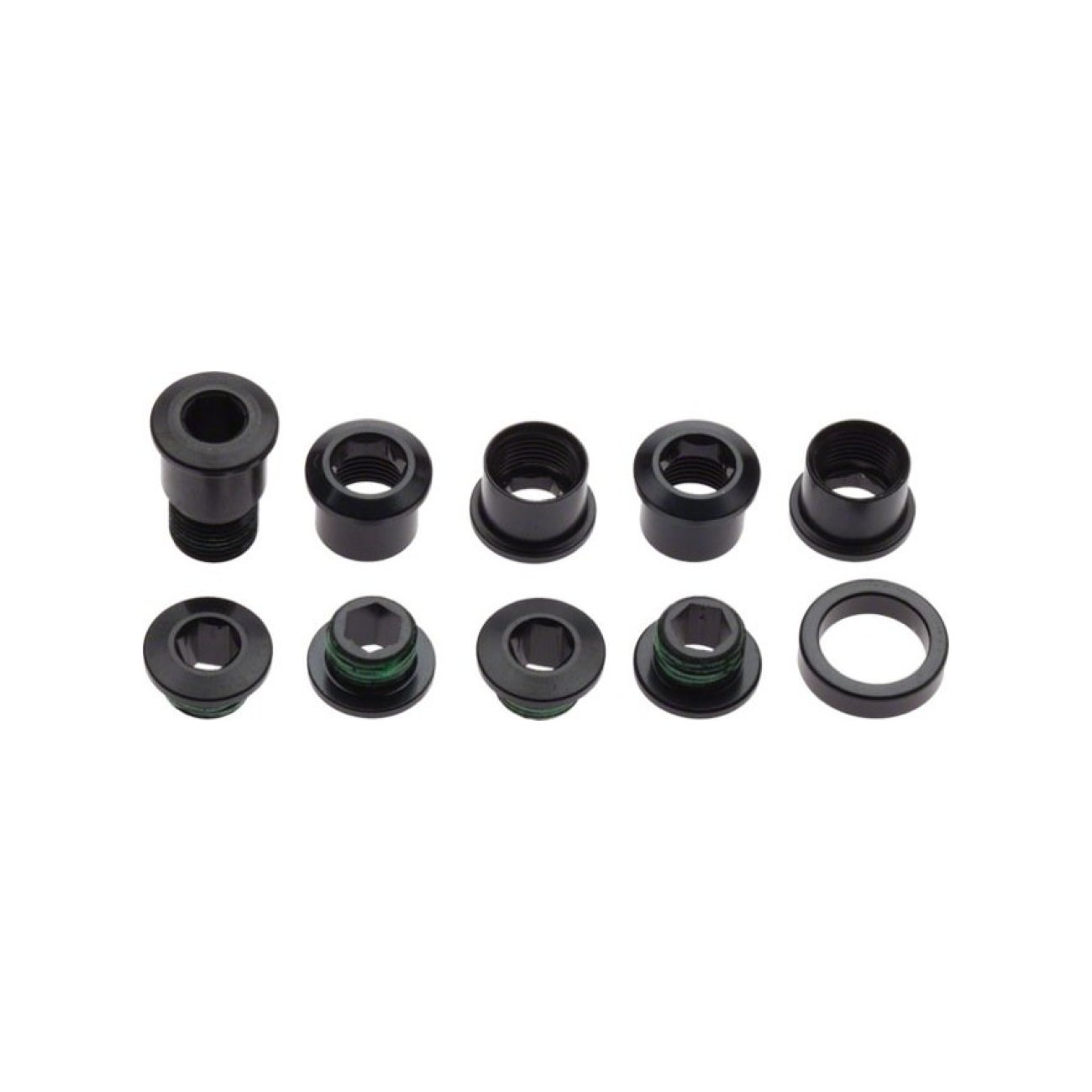 SRAM sada skrutiek - CHAINRING BOLT KIT 5X2 M8.5X7 / M8.5X5 - čierna