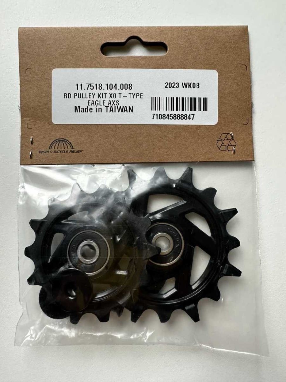 E-shop SRAM kladky pre prehadzovačku - PULLEYS X0 T-TYPE EAGLE AXS - čierna