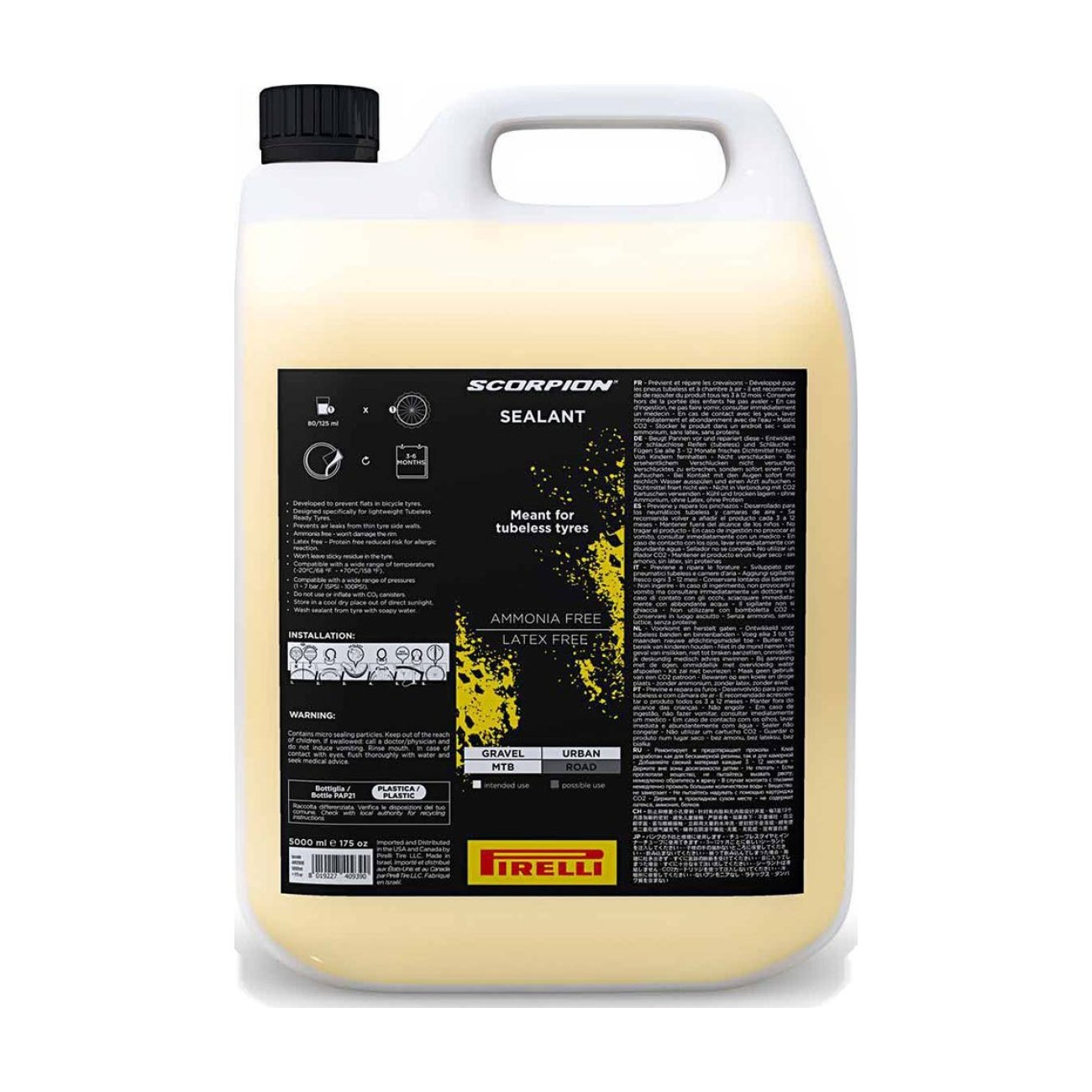 E-shop PIRELLI bezdušový tmel - SCORPION SEALANT 5000 ml - žltá