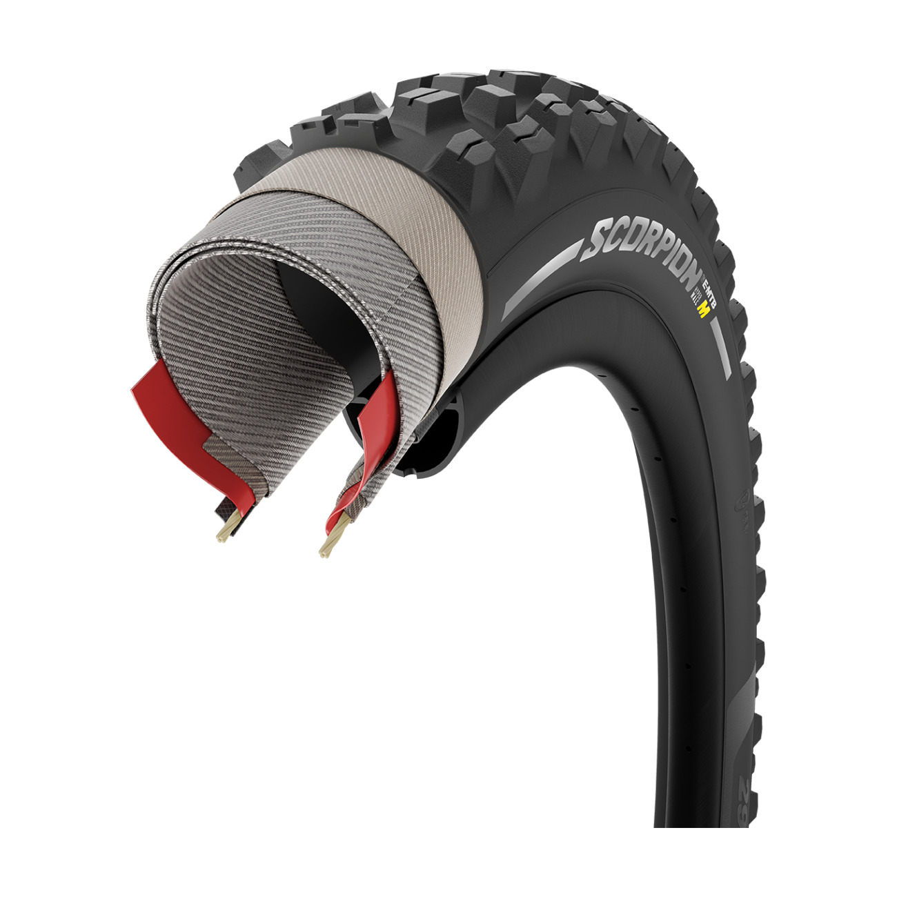 PIRELLI plášť - SCORPION E-MTB M HYPERWALL 27.5 x 2.6 60 tip - čierna