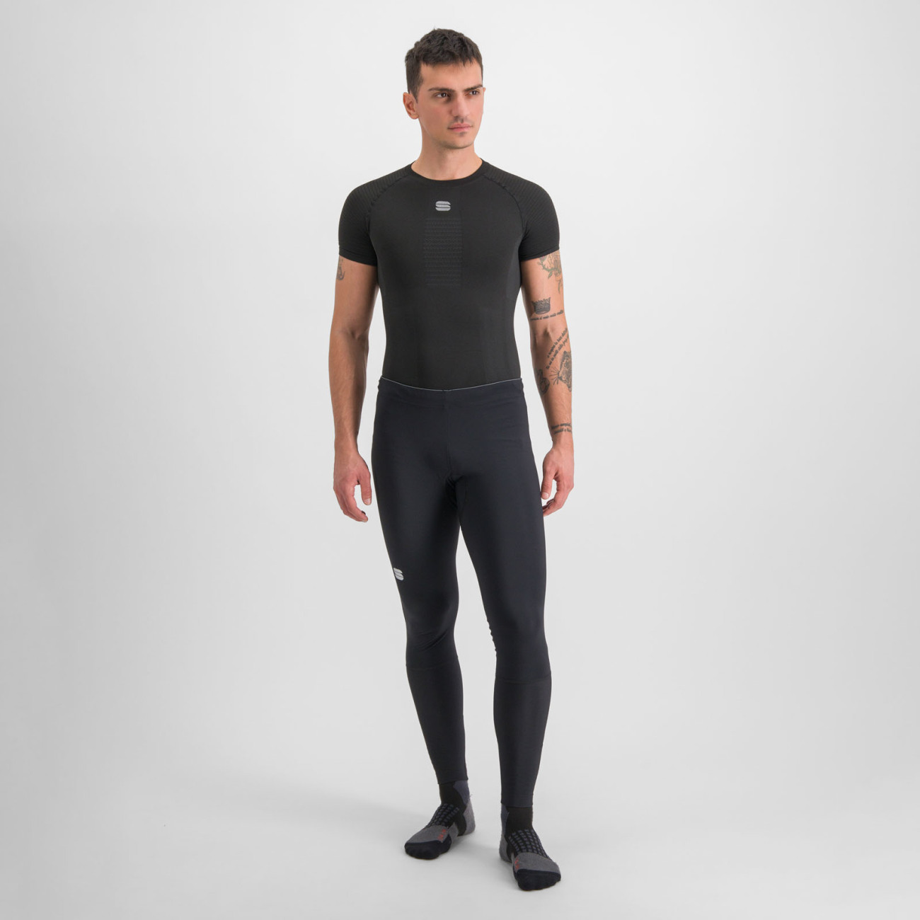 SPORTFUL Cyklistické nohavice dlhé bez trakov - CARDIO TECH PROTECTED - čierna