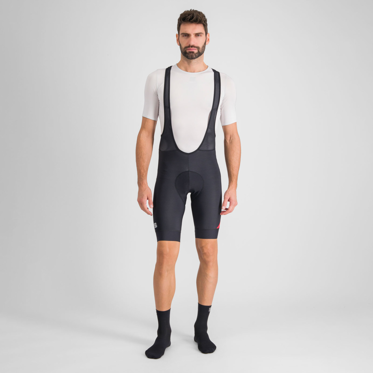 
                SPORTFUL Cyklistické nohavice krátke s trakmi - FIANDRE NORAIN 2 - čierna L
            