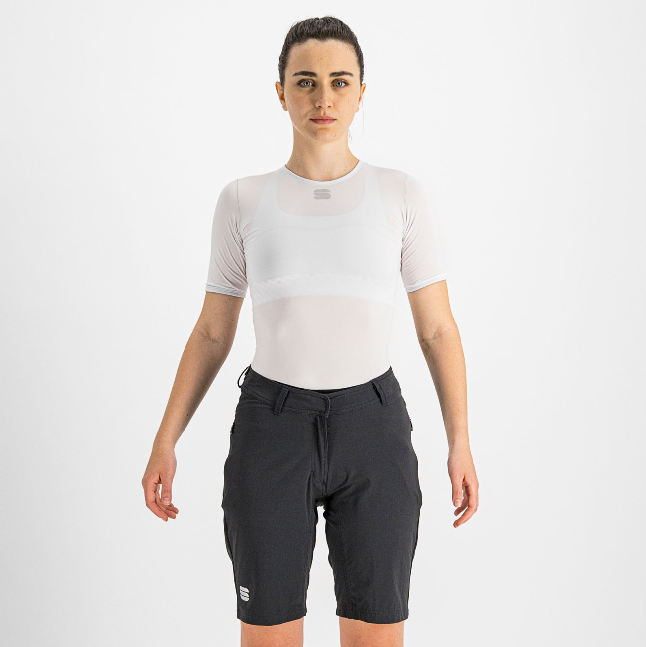 SPORTFUL Cyklistické nohavice krátke bez trakov - GIARA - čierna