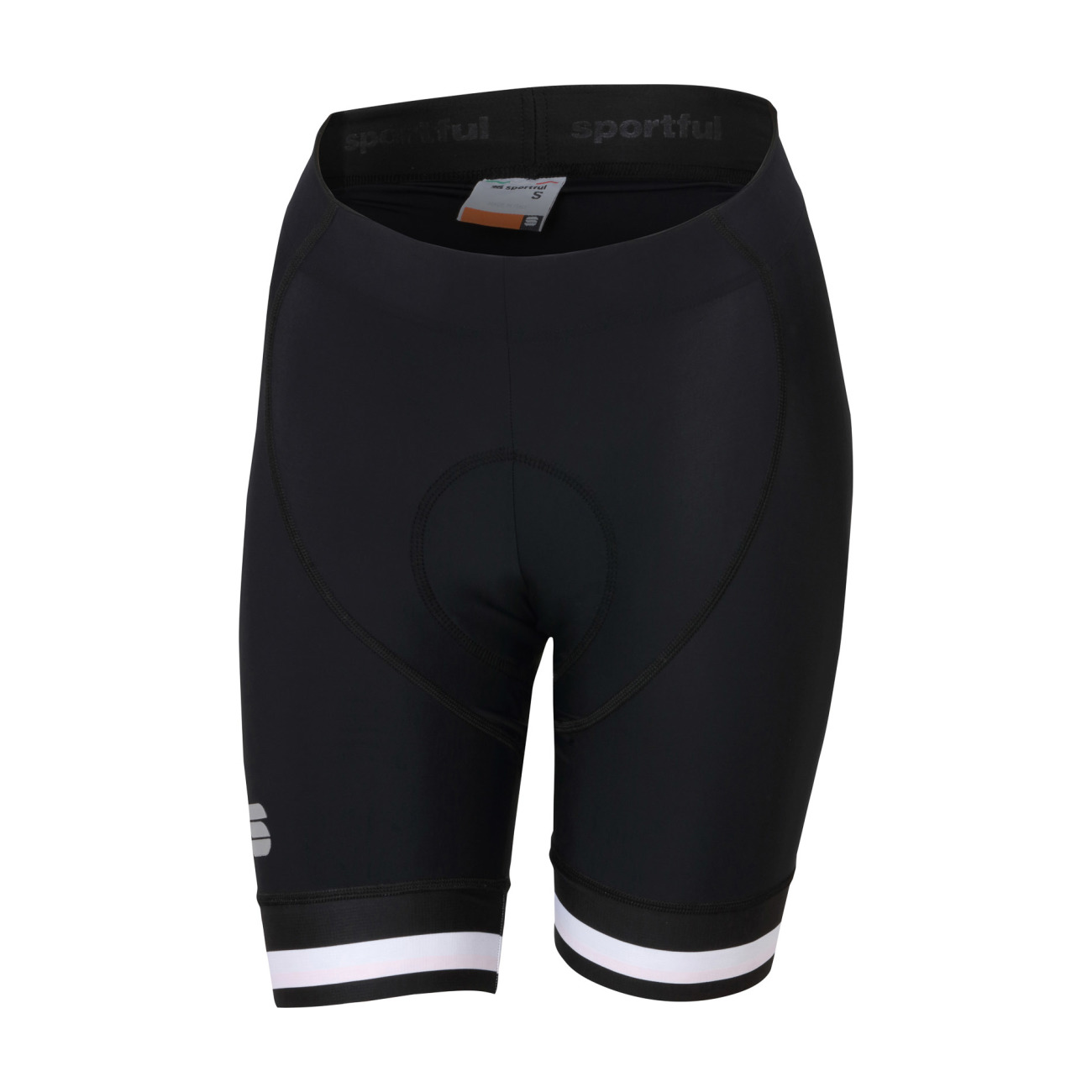 
                SPORTFUL Cyklistické nohavice krátke bez trakov - BODYFIT CLASSIC - čierna/biela XS
            