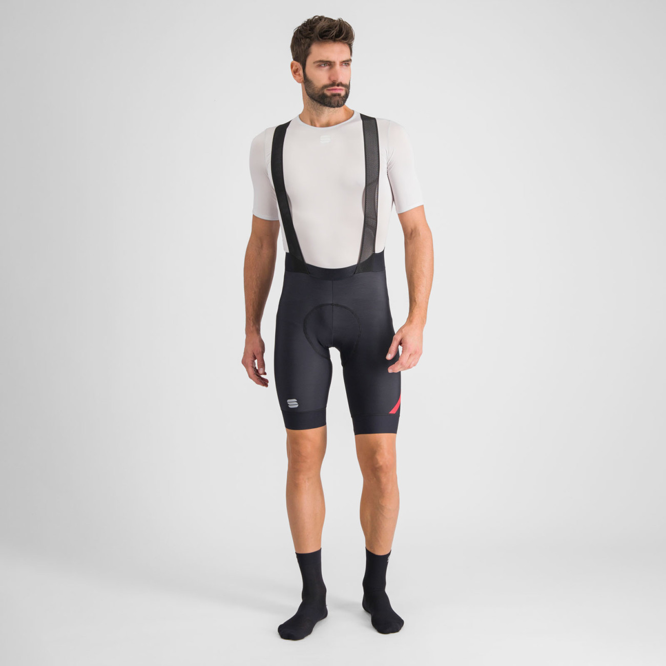 
                SPORTFUL Cyklistické nohavice krátke s trakmi - FIANDRE NORAIN PRO - čierna 2XL
            