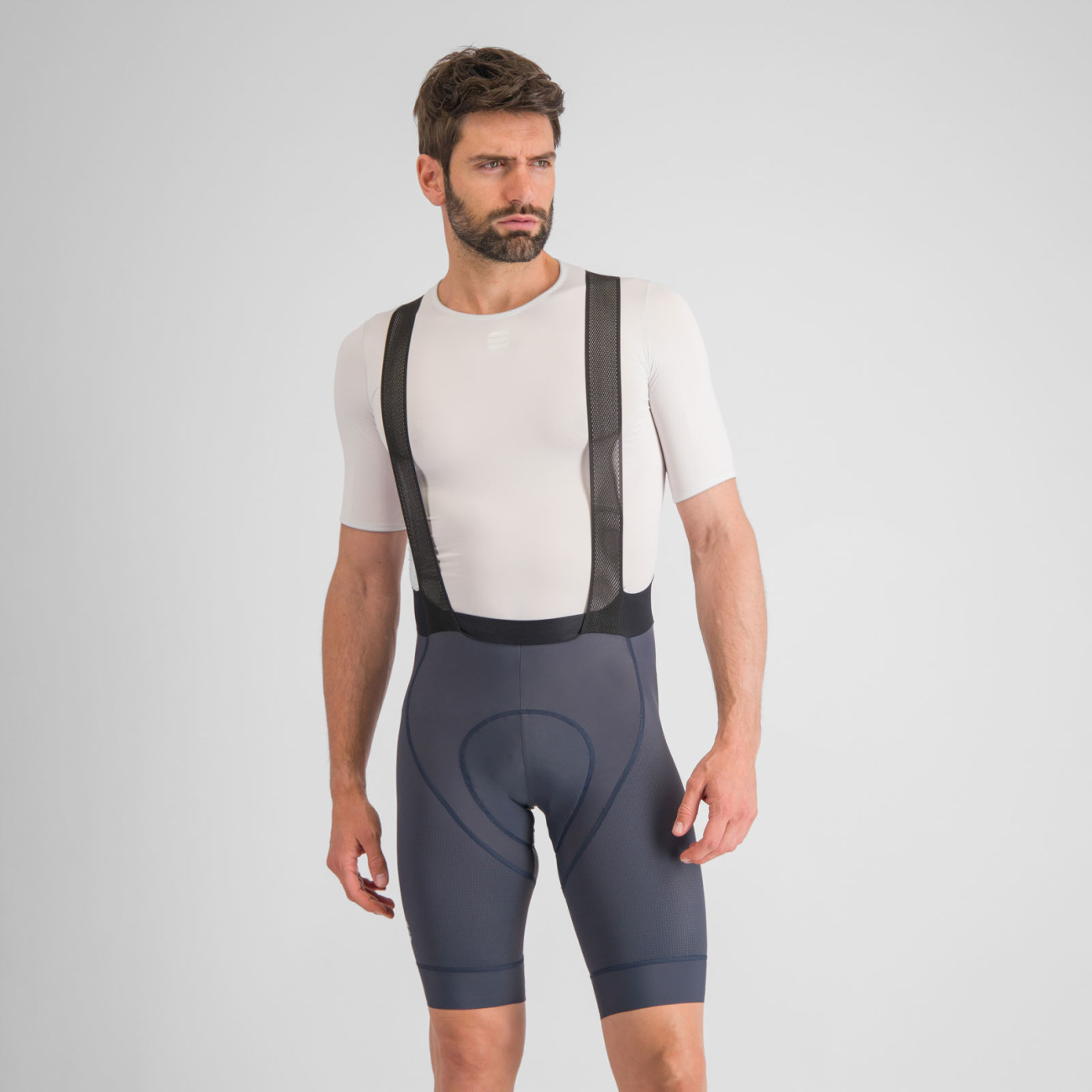 
                SPORTFUL Cyklistické nohavice krátke s trakmi - BODYFIT PRO - modrá XL
            