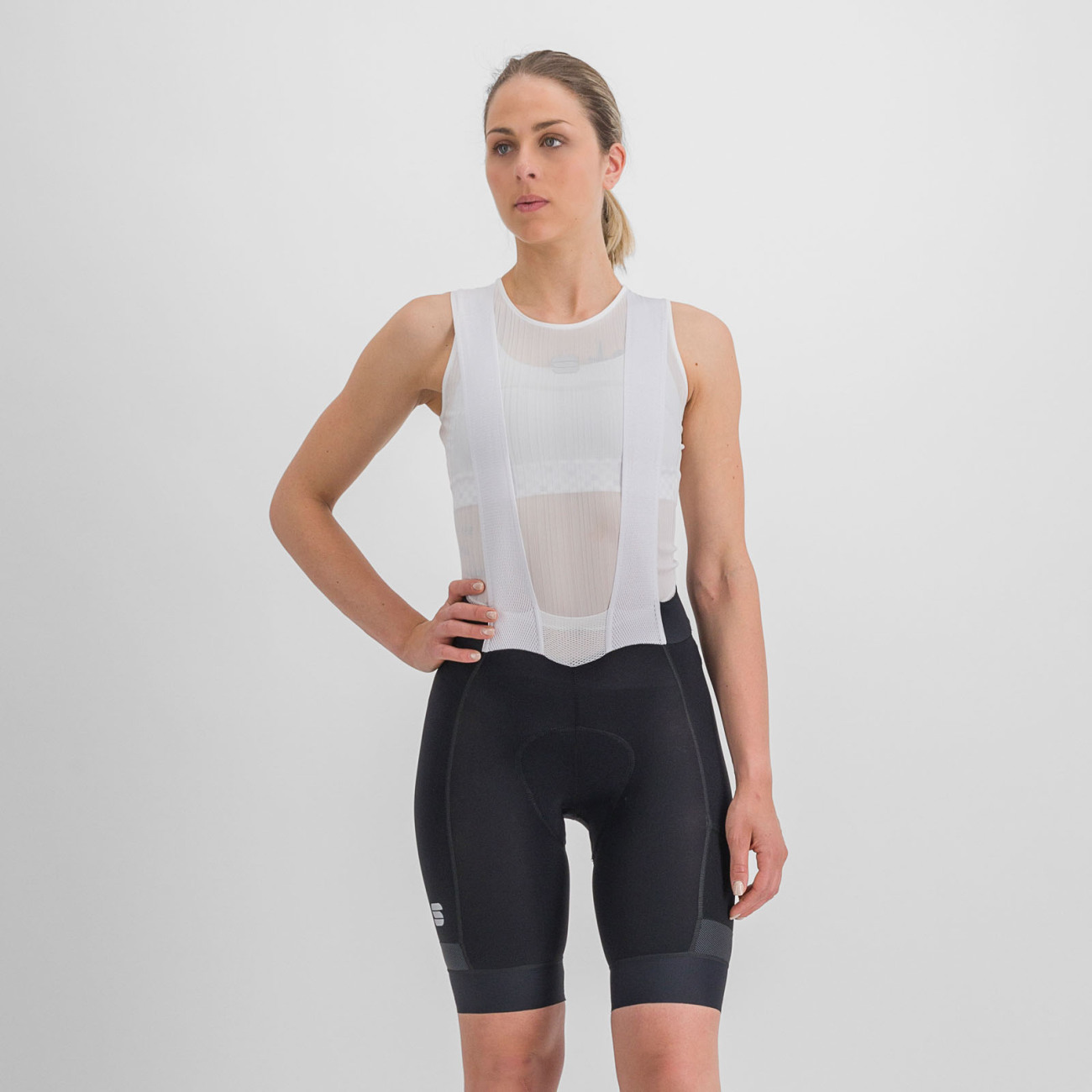 SPORTFUL Cyklistické nohavice krátke s trakmi - SUPERGIARA - čierna M