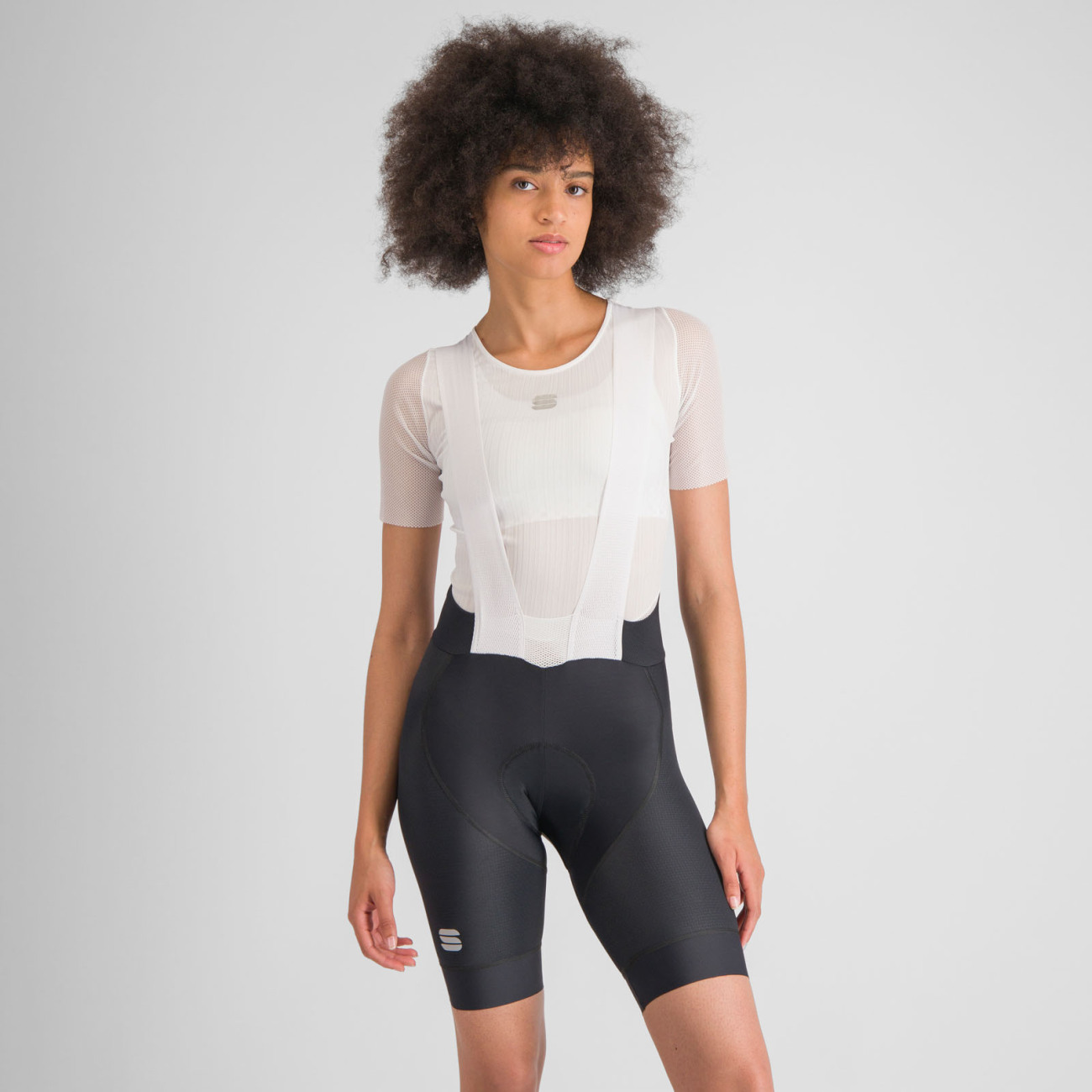 SPORTFUL Cyklistické nohavice krátke s trakmi - BODYFIT PRO - čierna XL