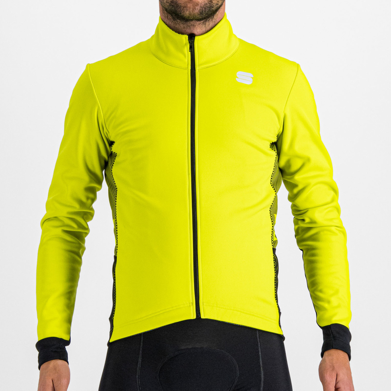 SPORTFUL Cyklistická vetruodolná bunda - NEO SOFTSHELL - žltá