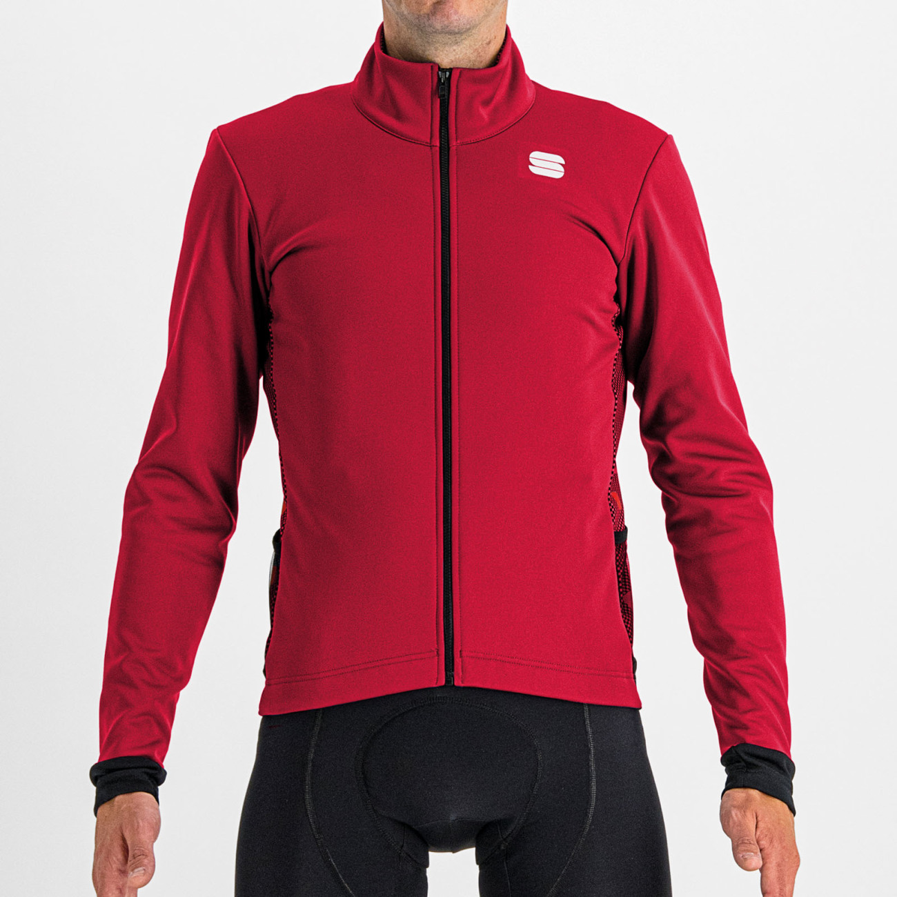 SPORTFUL Cyklistická vetruodolná bunda - NEO SOFTSHELL - červená