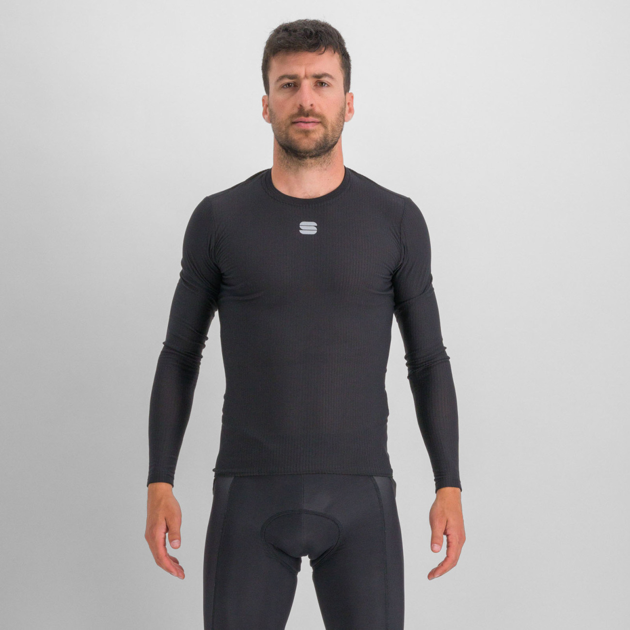 SPORTFUL Cyklistické tričko s dlhým rukávom - BODYFIT PRO - čierna 2XL