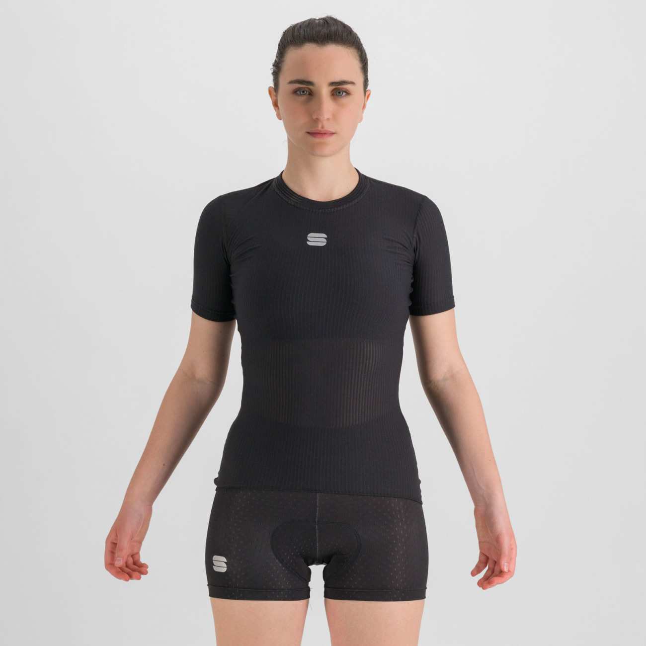 SPORTFUL Cyklistické tričko s krátkym rukávom - BODYFIT PRO - čierna XS