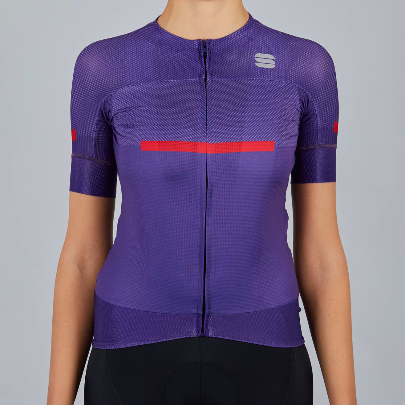 
                SPORTFUL Cyklistický dres s krátkym rukávom - EVO - fialová M
            