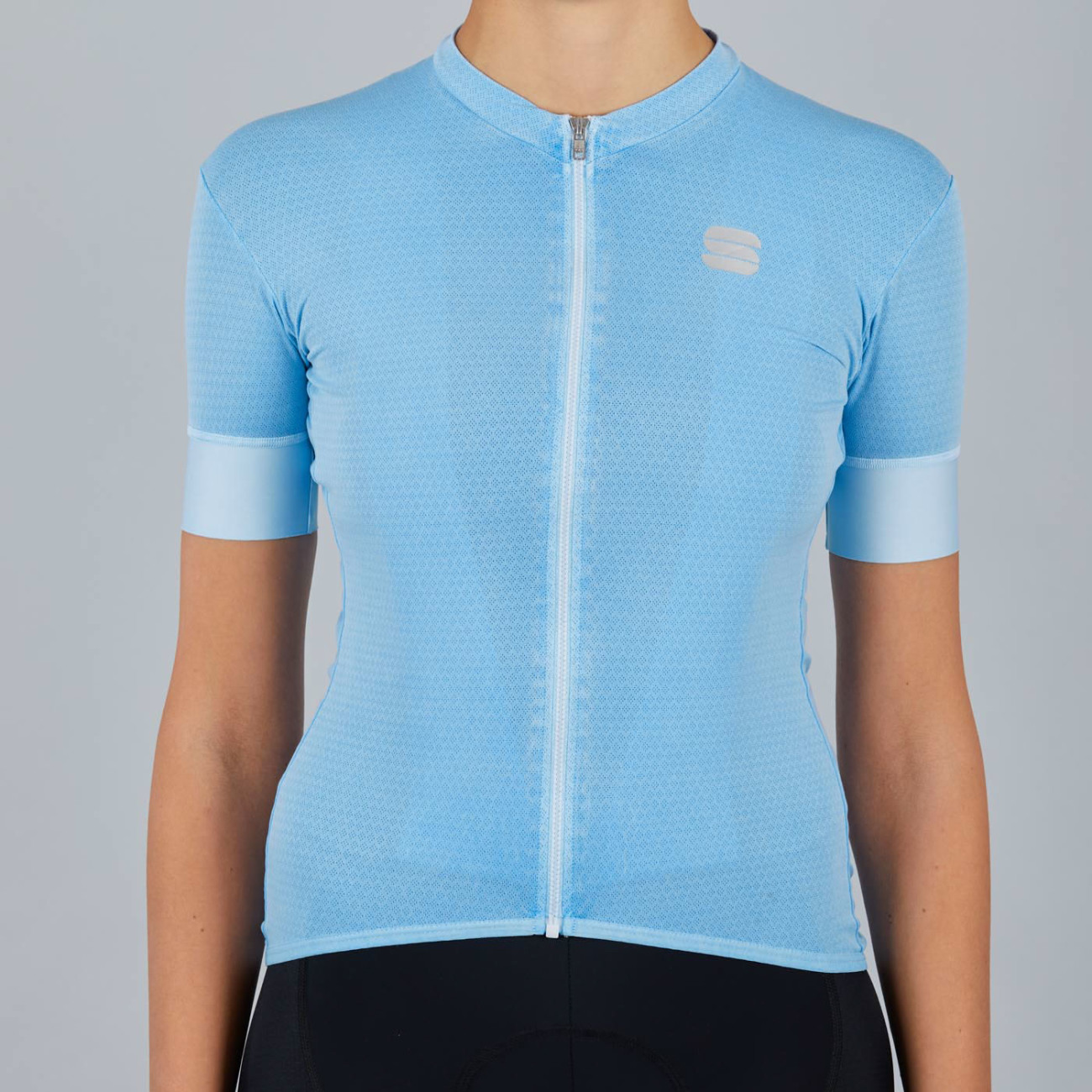 SPORTFUL Cyklistický dres s krátkym rukávom - MONOCROM - svetlo modrá