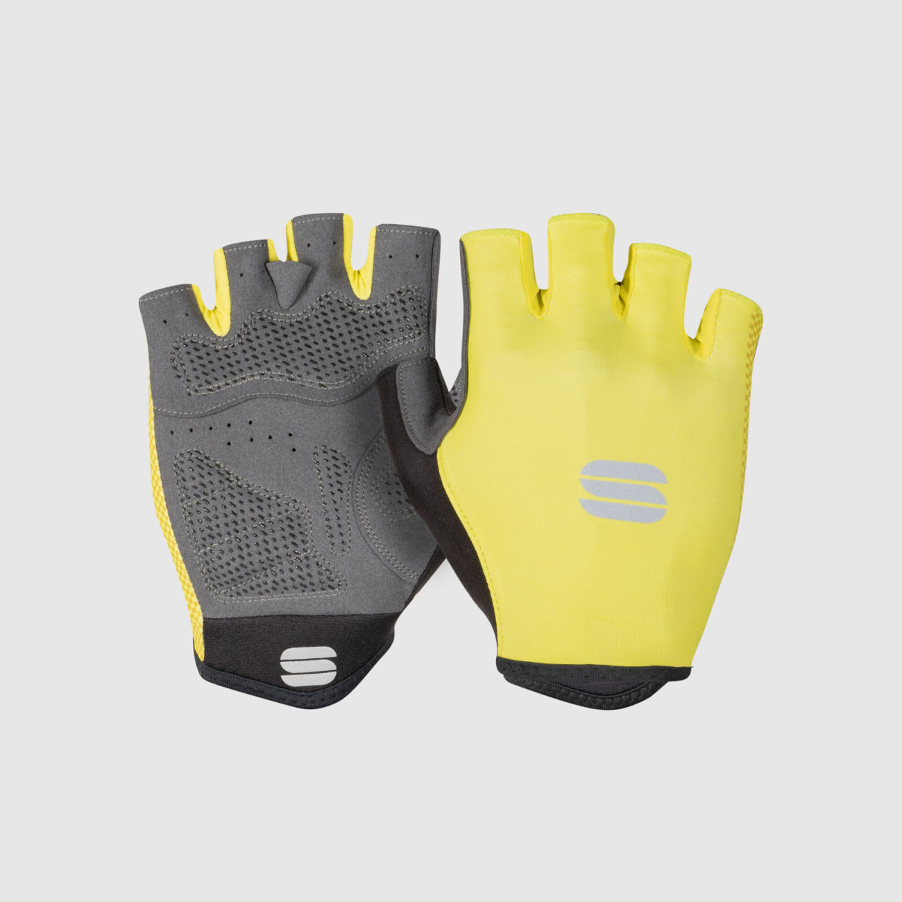 
                SPORTFUL Cyklistické rukavice krátkoprsté - RACE - žltá M
            