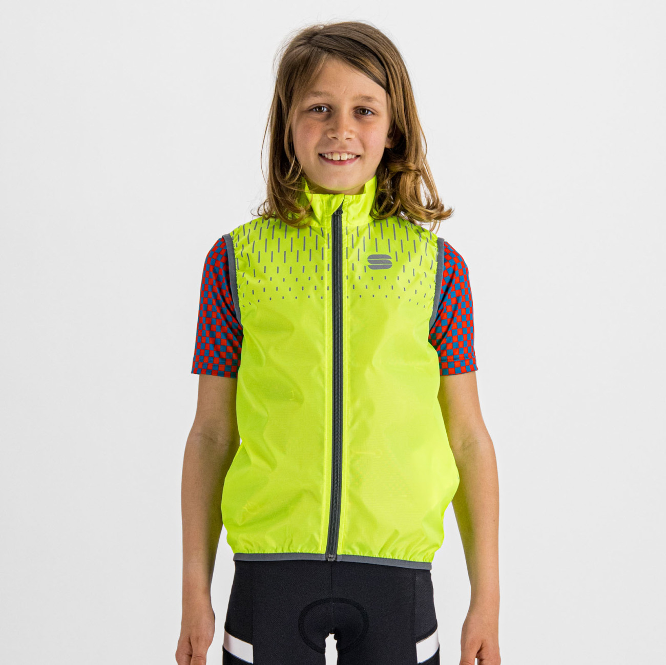 SPORTFUL Cyklistická vesta - KID REFLEX - žltá 14Y