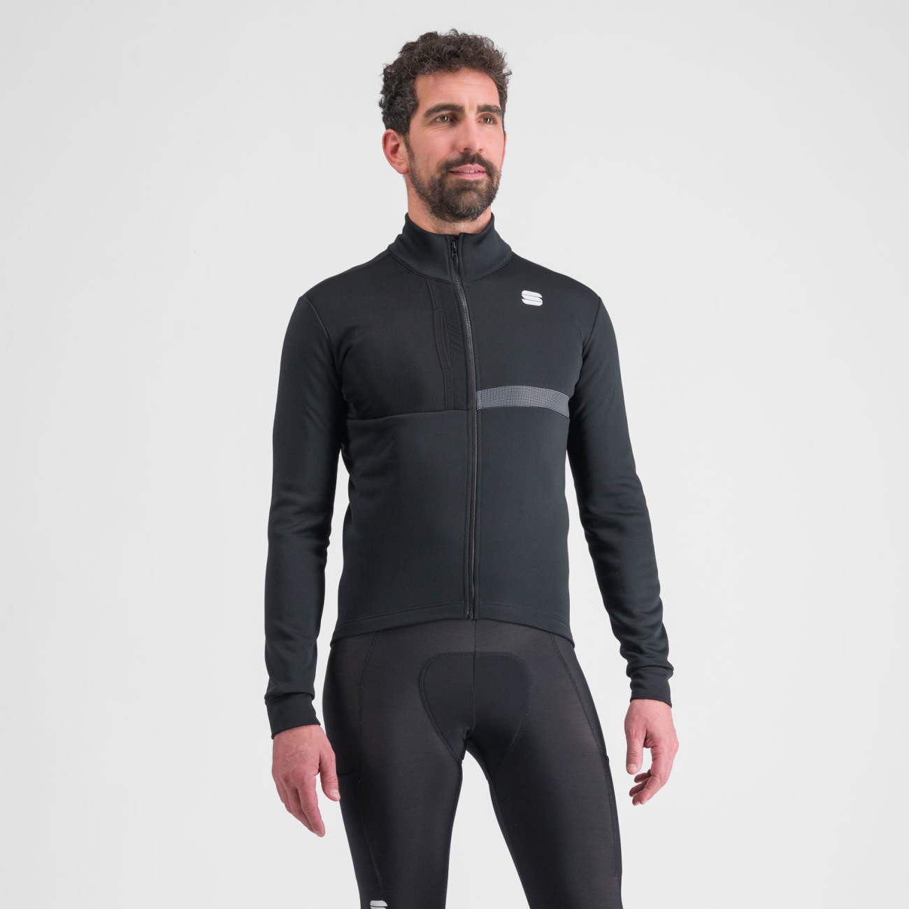 SPORTFUL Cyklistická zateplená bunda - GIARA SOFTSHELL - čierna