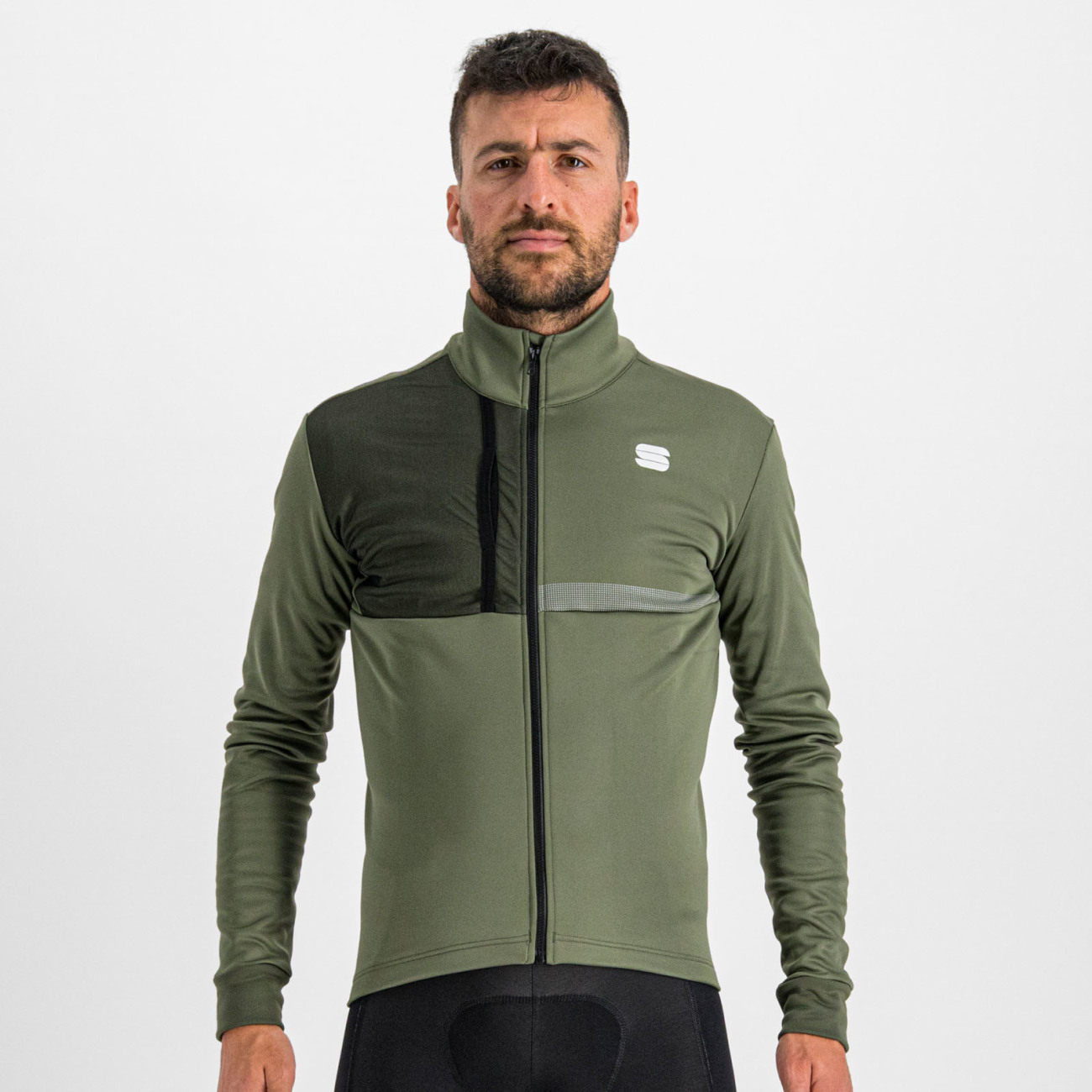 SPORTFUL Cyklistická zateplená bunda - GIARA SOFTSHELL - zelená