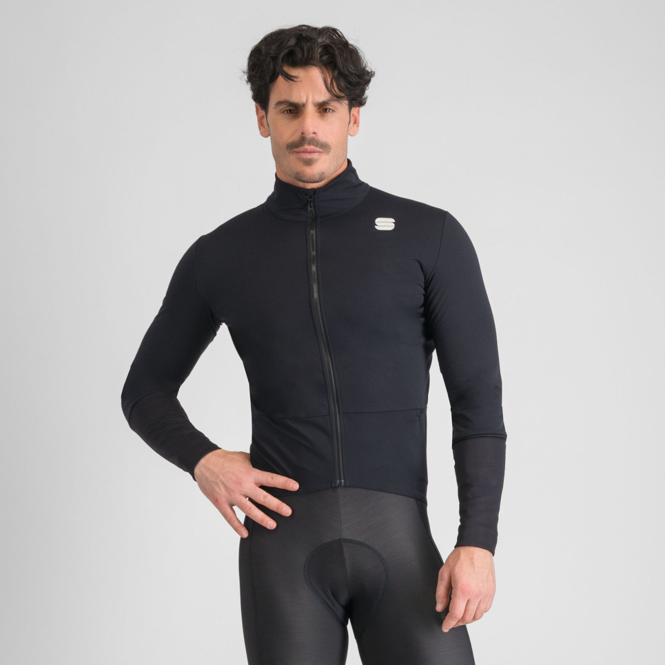 SPORTFUL Cyklistická zateplená bunda - TOTAL COMFORT - čierna L