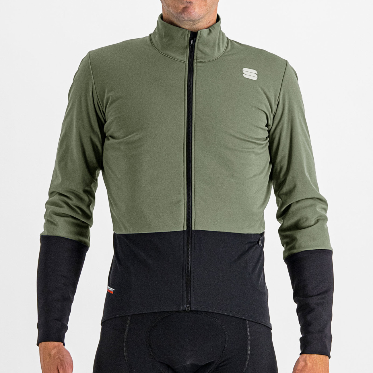 SPORTFUL Cyklistická vetruodolná bunda - TOTAL COMFORT - zelená/čierna