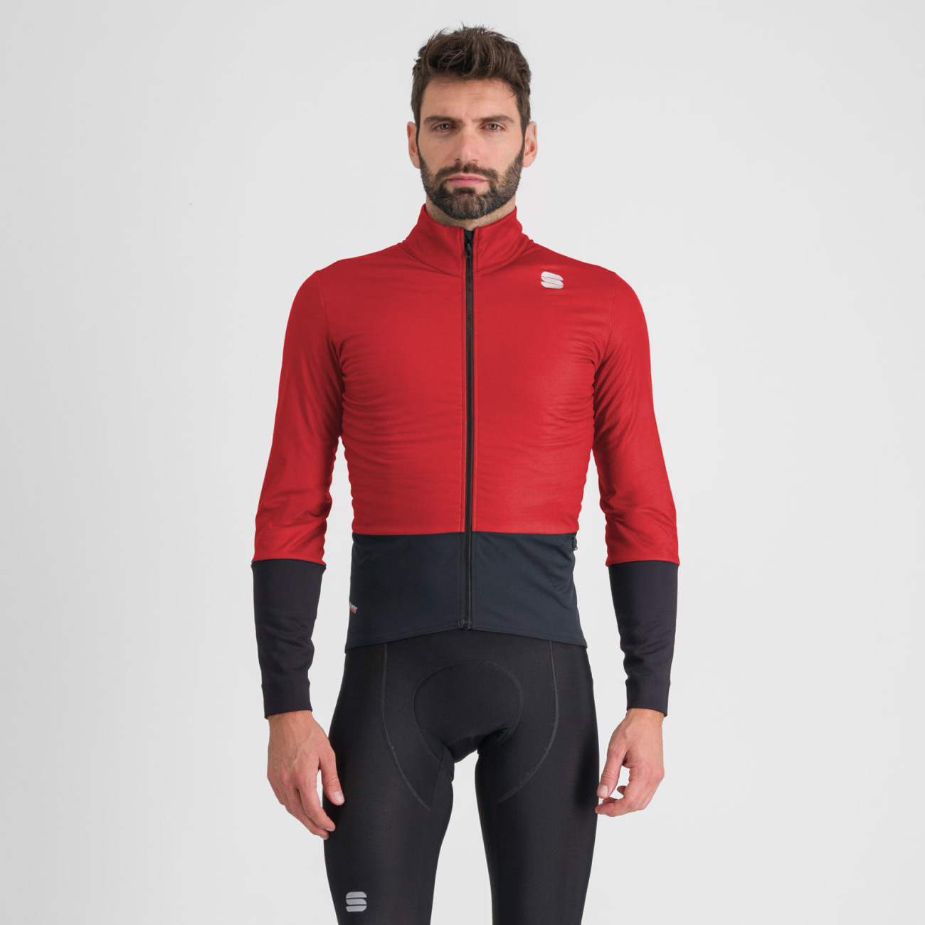 
                SPORTFUL Cyklistická vetruodolná bunda - TOTAL COMFORT - červená/čierna XL
            