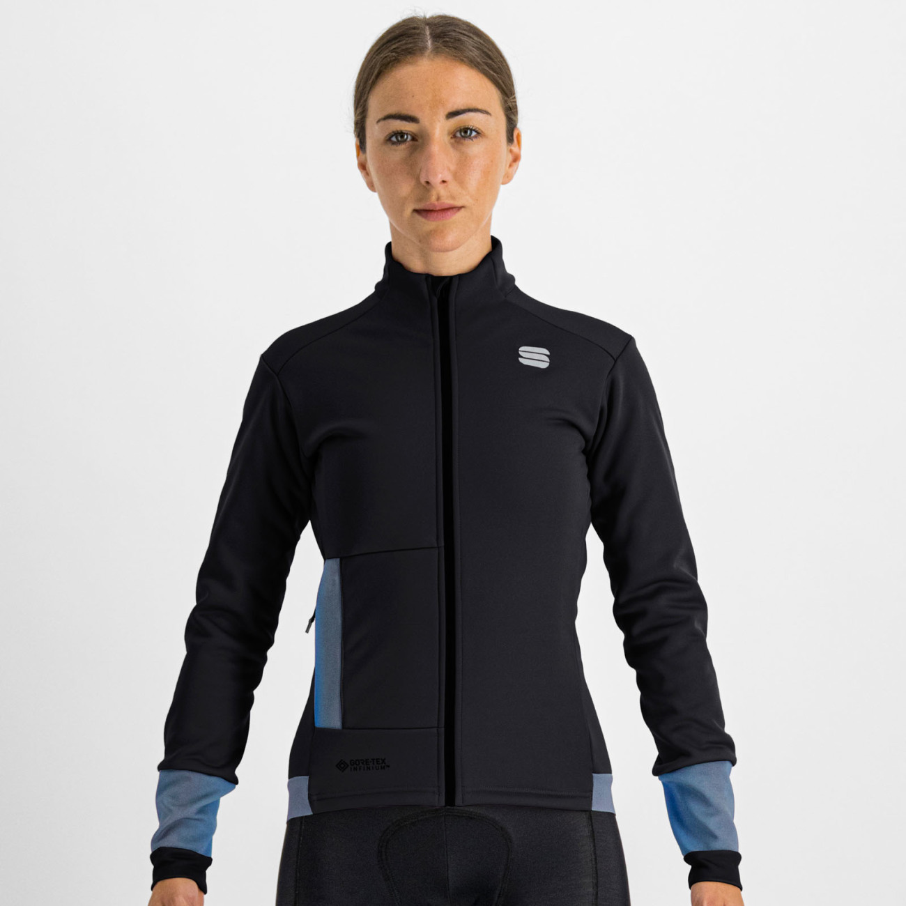 SPORTFUL Cyklistická zateplená bunda - SUPER - čierna