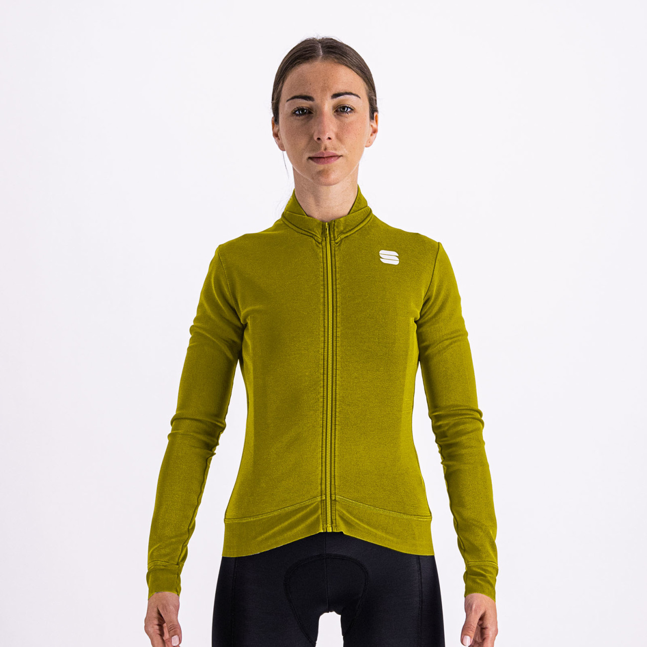 SPORTFUL Cyklistický dres s dlhým rukávom zimný - MONOCROM THERMAL - žltá