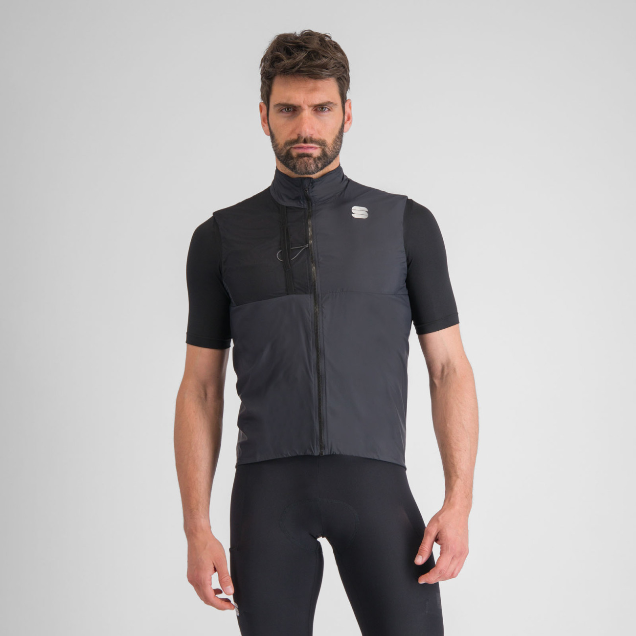 SPORTFUL Cyklistická vesta - SUPERGIARA LAYER - čierna